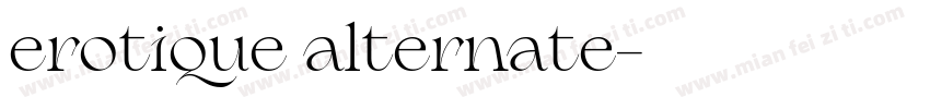 erotique alternate字体转换